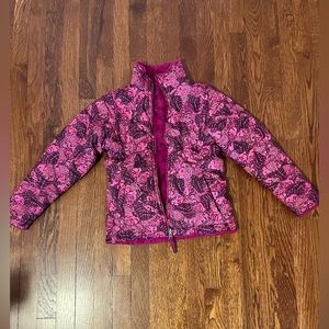 The North Face Girls Reversible Mossbud Swirl Insulated Jacket